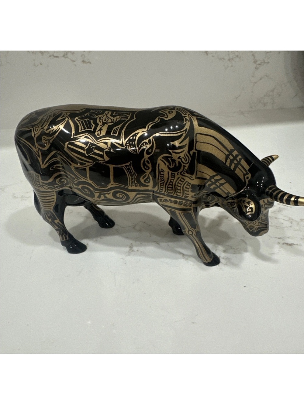 Cow Parade #9171 Tatooed Tattooed Bovine 2000 Westland Giftware Figurine